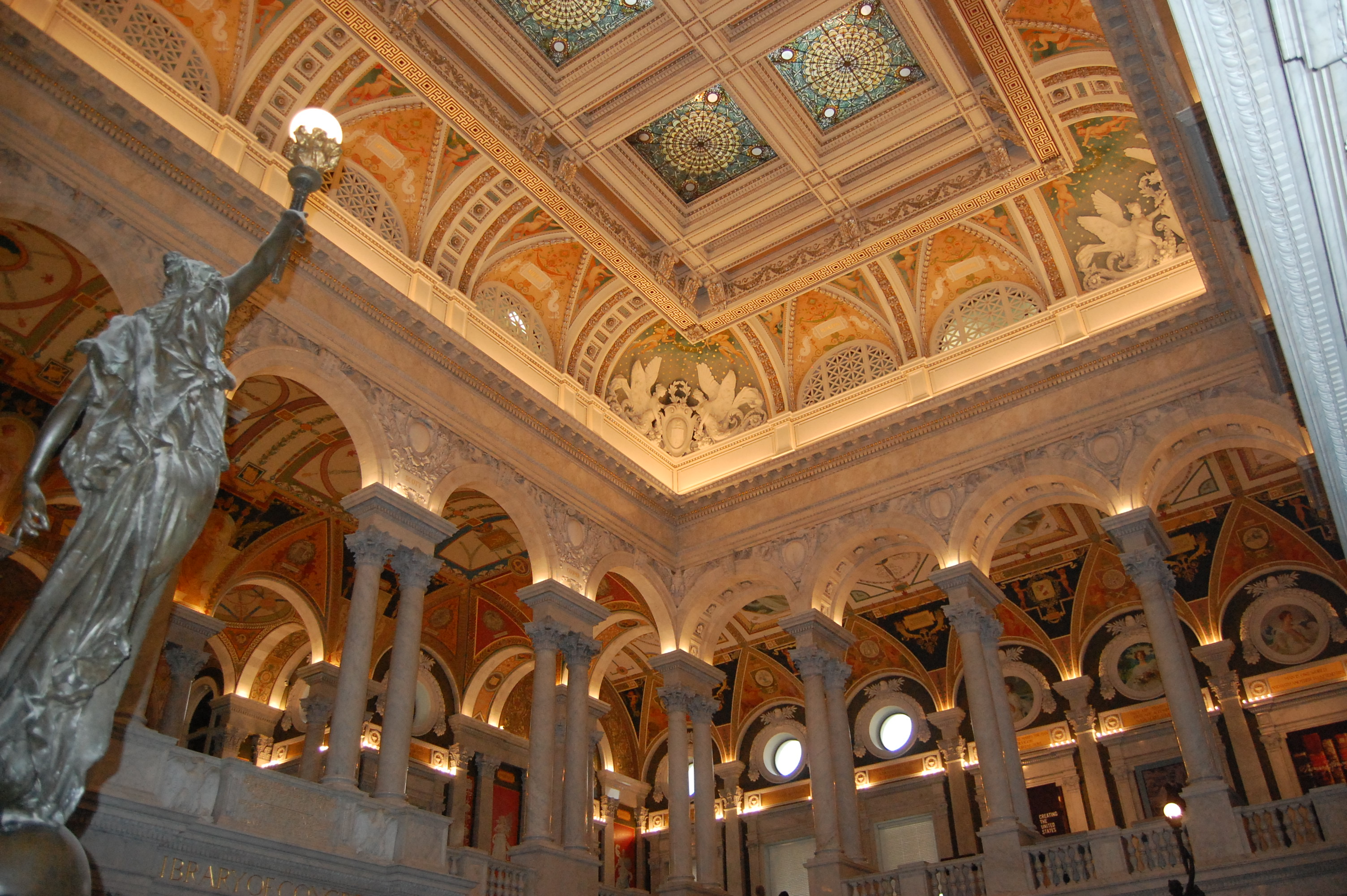 Ceiling of the U.S. Library of Congress, home to the Copyright Office.
